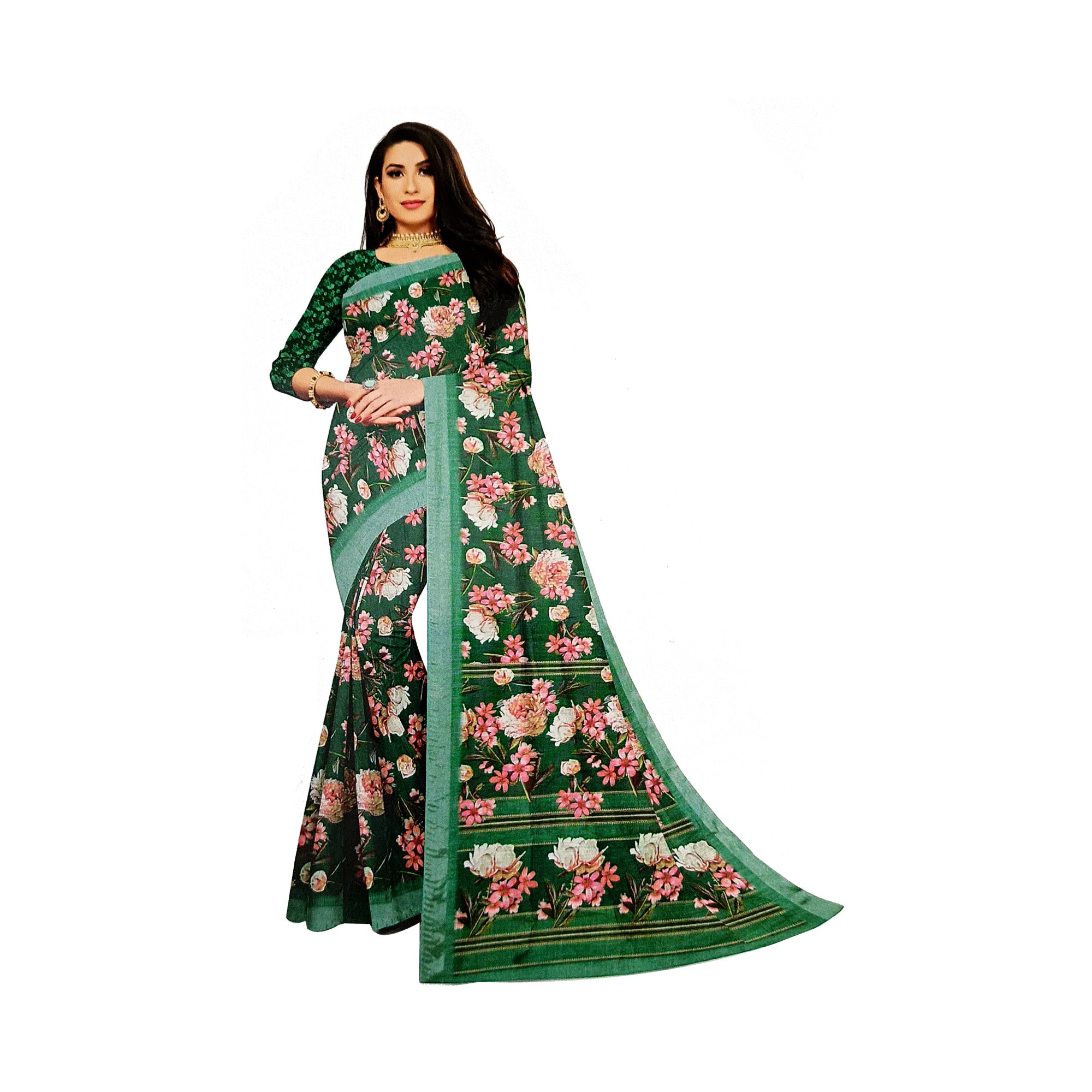 Lightweight Linen Cotton Sarees | Cotton Sarees