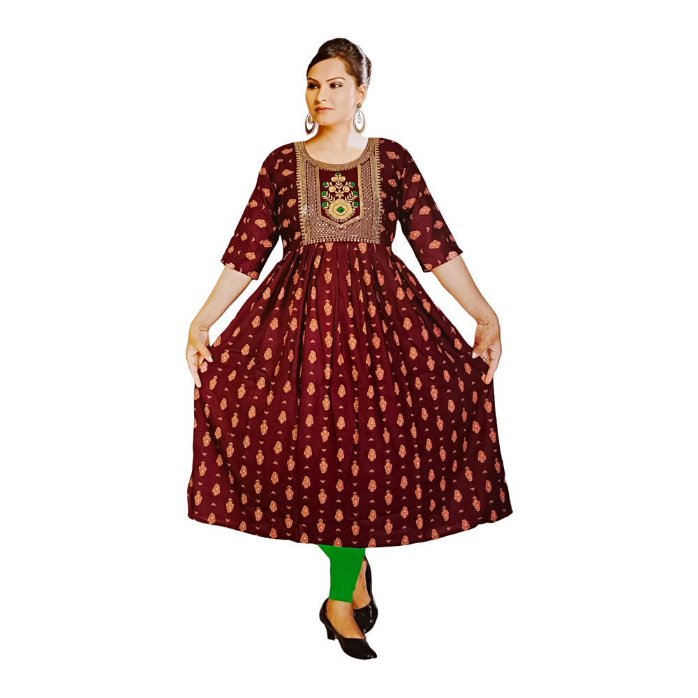 Women Printed Ethnic Kurta | Kurtis for Women