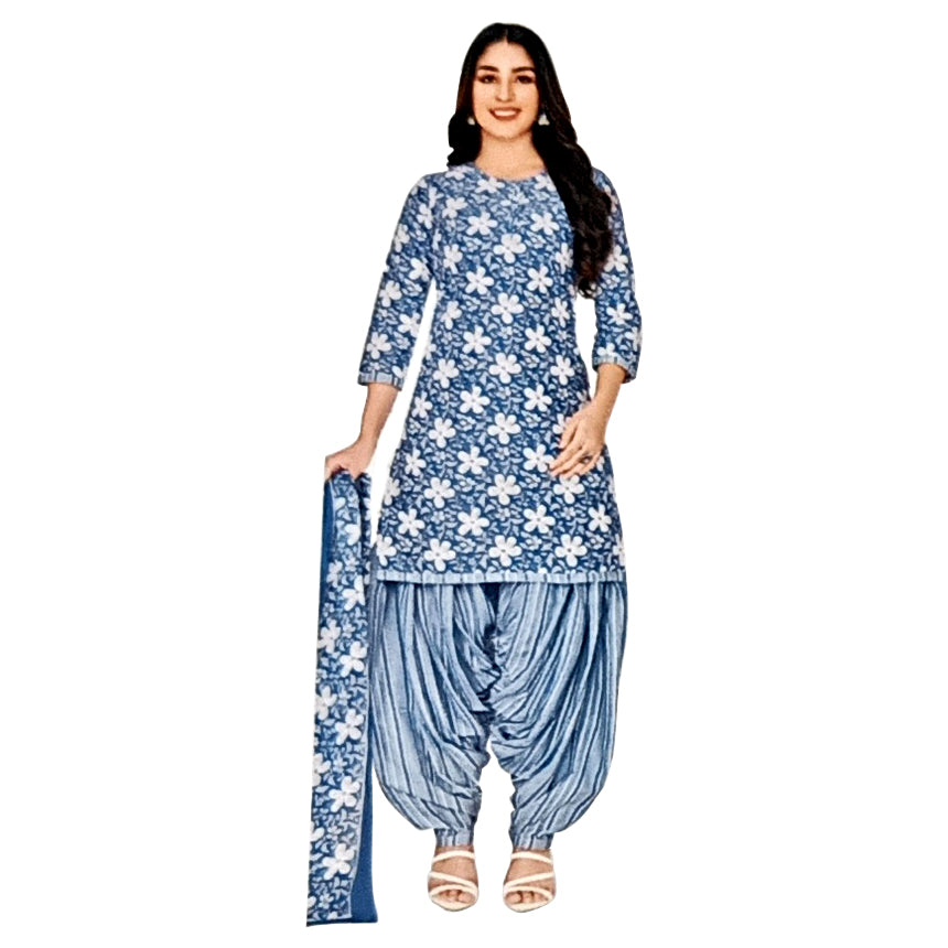 Readymade Cotton Patiala Dress | Patiala Cotton Dress for Women