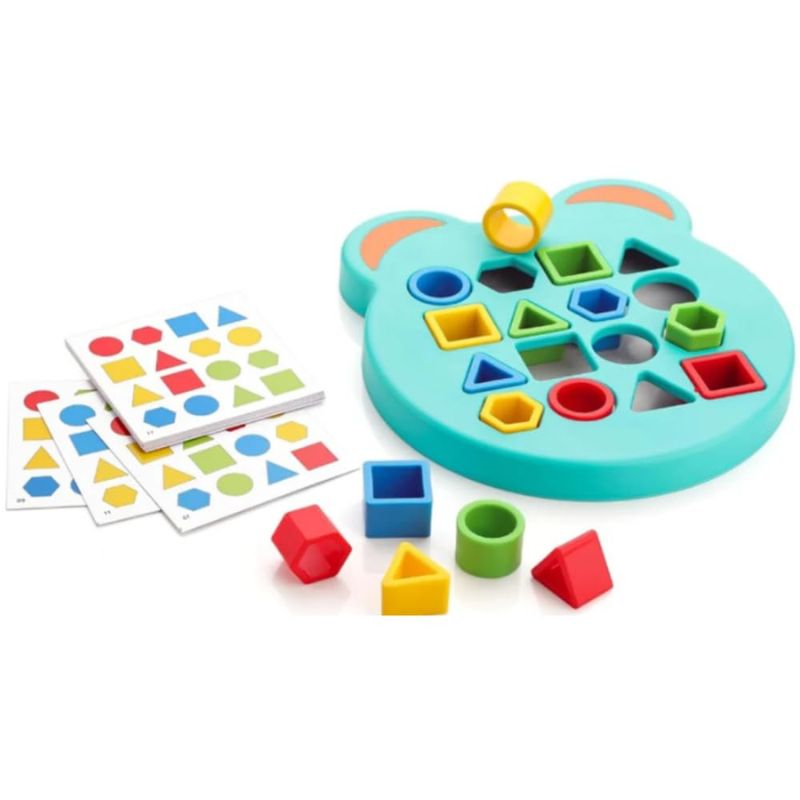Toddler Shape Sorting Puzzle – 4 Shapes & 12 Cards