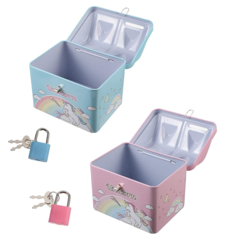 Piggy Money Bank | Piggy Bank | Lock and Key Coin Bank for Kids