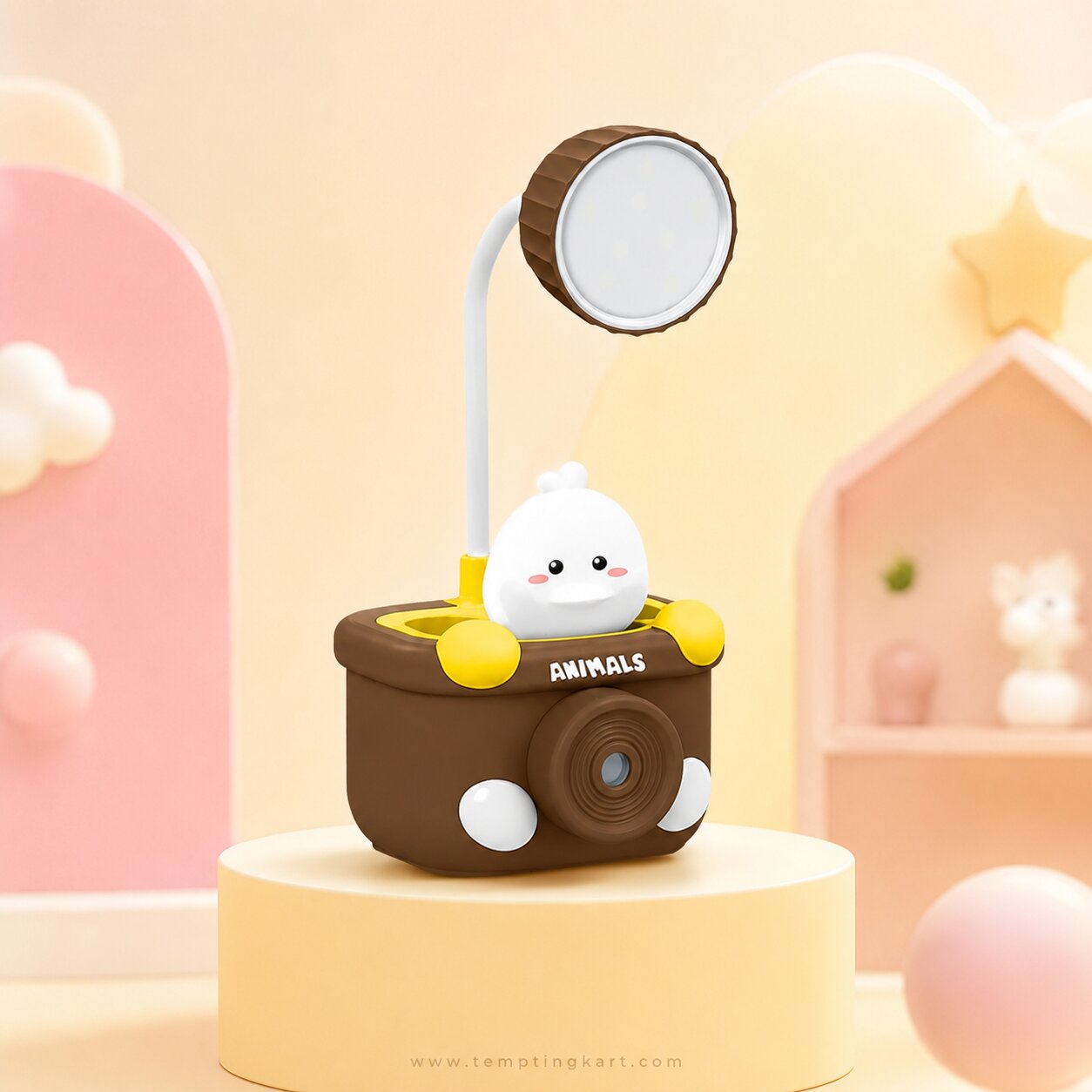 3 in 1 USB Chargeable LED Light | Table Night Lamp for Kids Bedroom with Pencil Sharpener & Pen Holder