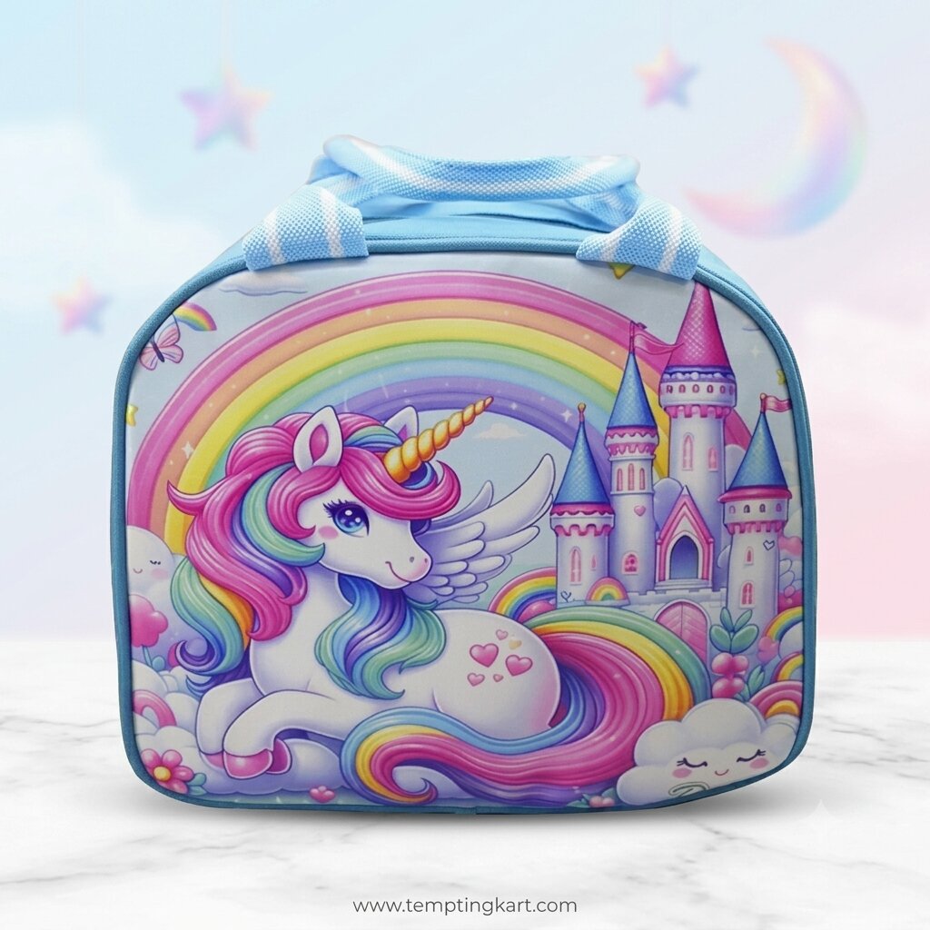 Blue Unicorn Lunch Bag for Kids | Lunch Bag | Tiffin Bag