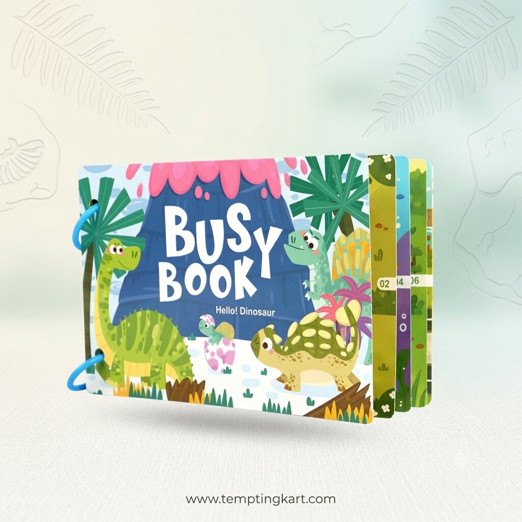 Busy Book | Montessori Educational Learning Activity Book - Preschool Learning