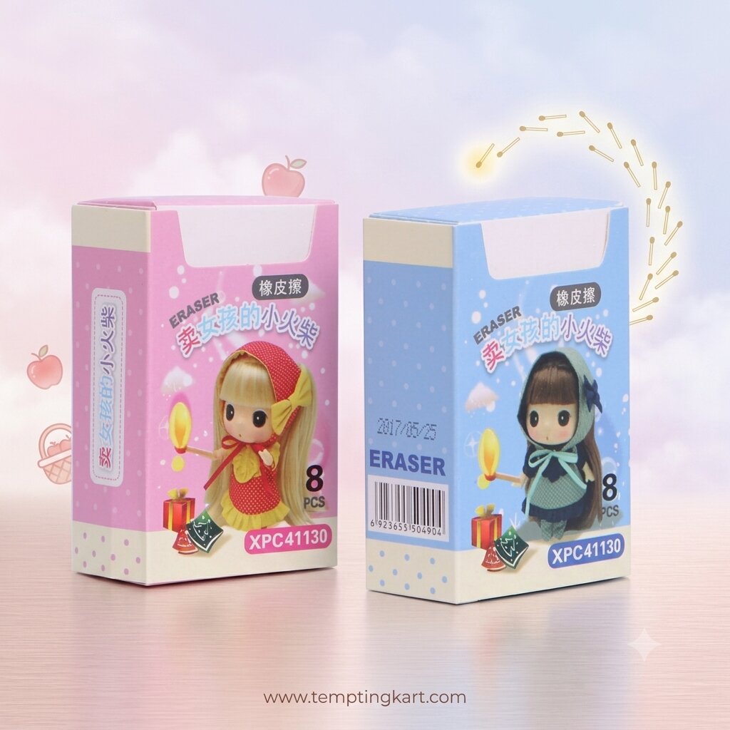 Erasers | Colorful Matchstick Eraser for Kids | Stationery