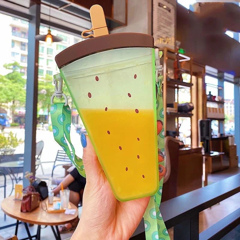 Green Plastic Sipper Bottle For Kids