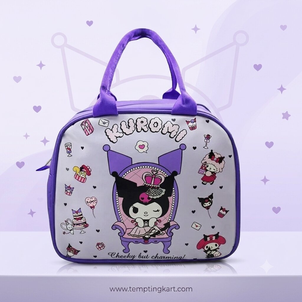 Kuromi Lunch Bag for Kids | Lunch Bag | Kuromi Tiffin Bag
