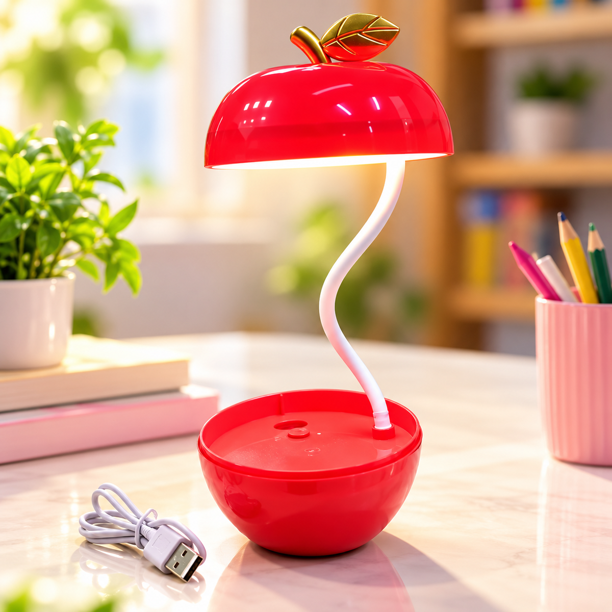 LED Desk Lamp | Apple Design LED Rechargeable Desk Lamp