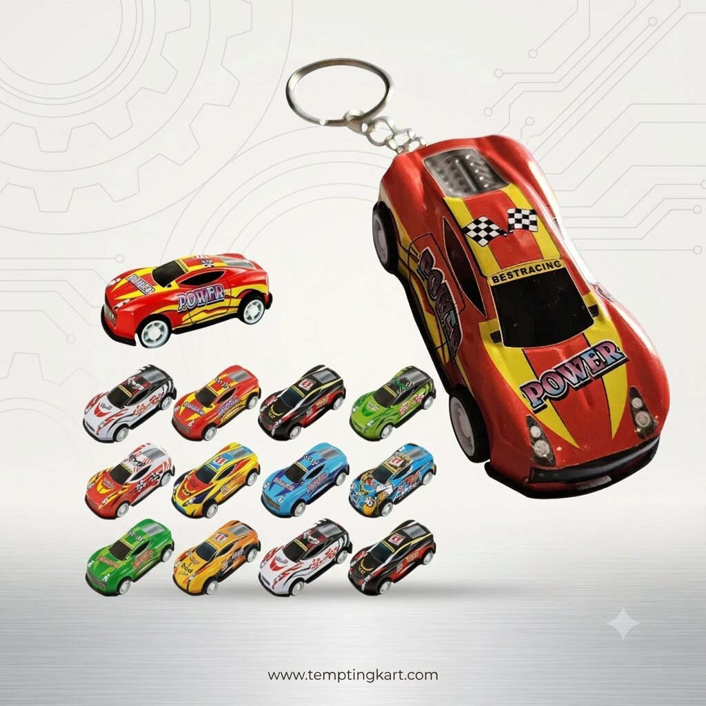 Mini Car Shaped Key Chains for Kids – Birthday Gifts & Return Gifts