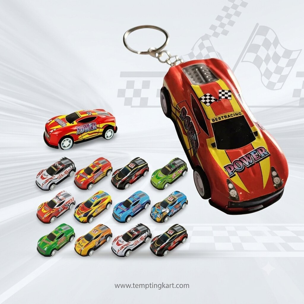 Mini Car Shaped Key Chains for Kids – Birthday Gifts & Return Gifts