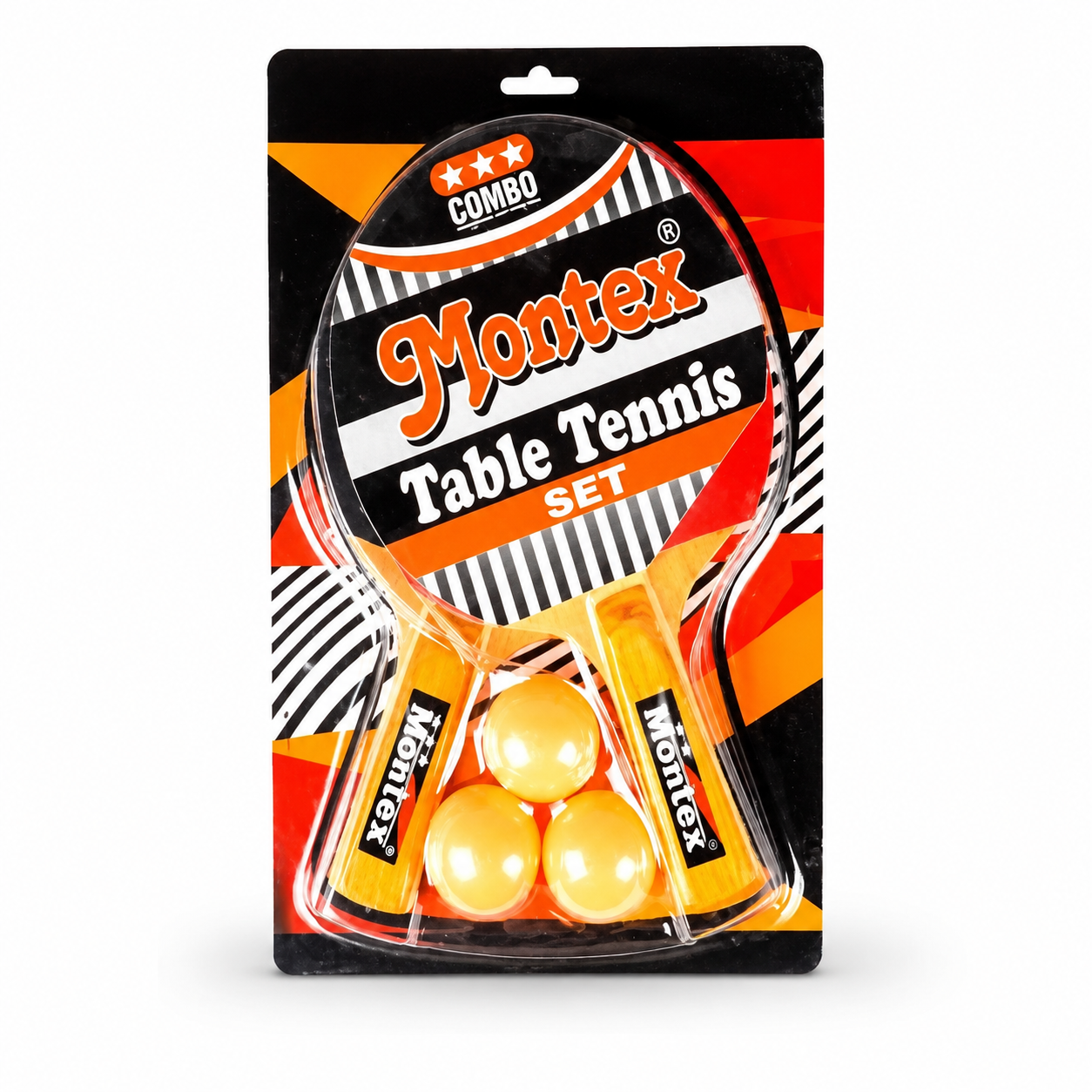 Table Tennis | Montex 3 Star Combo Table Tennis Set with 2 Bats & 3 Balls