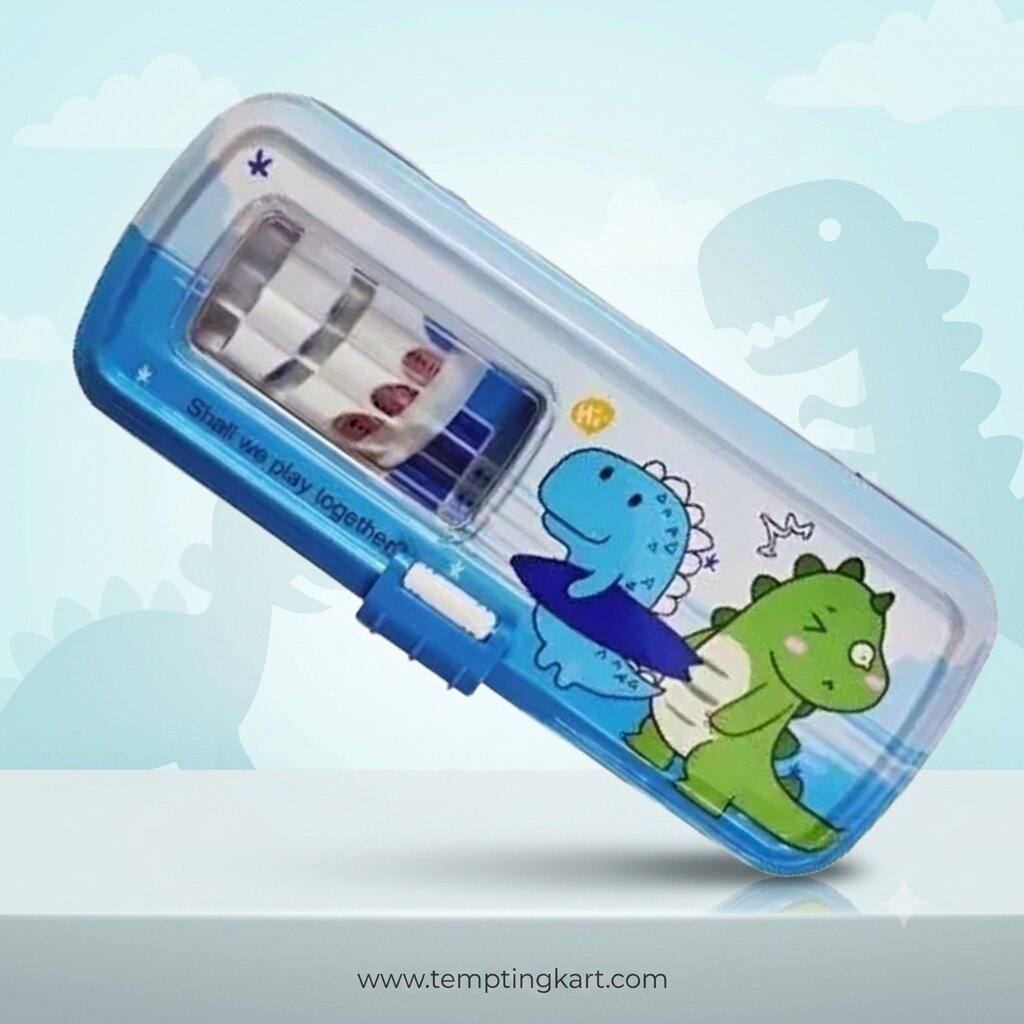 Pencil Box | Cartoon-Themed Pencil Box with Sharpener