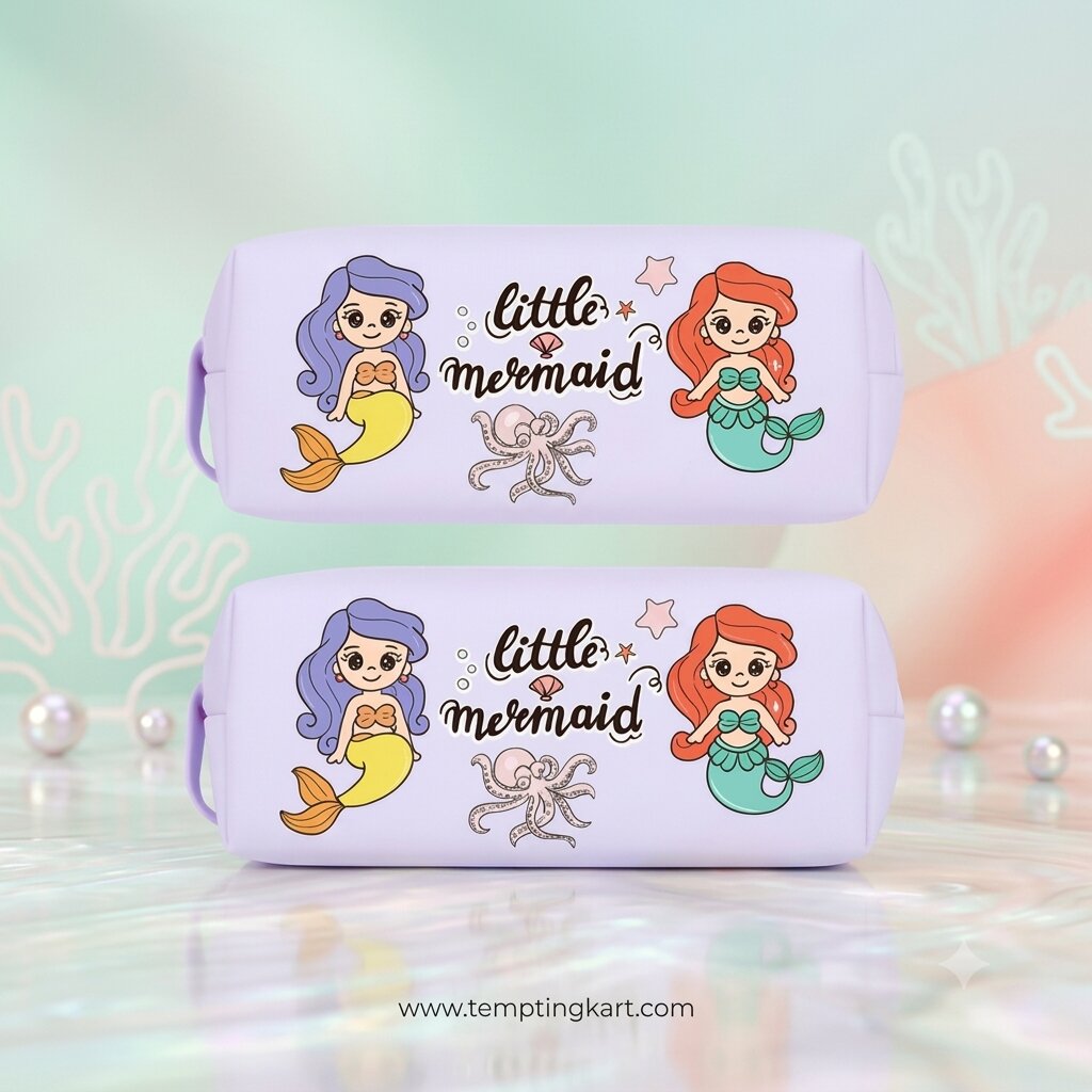 Pencil Case with Compartments – Kids Pencil Pouch & Stationery Box for School | Zipper Pouch for Students & Makeup Storage