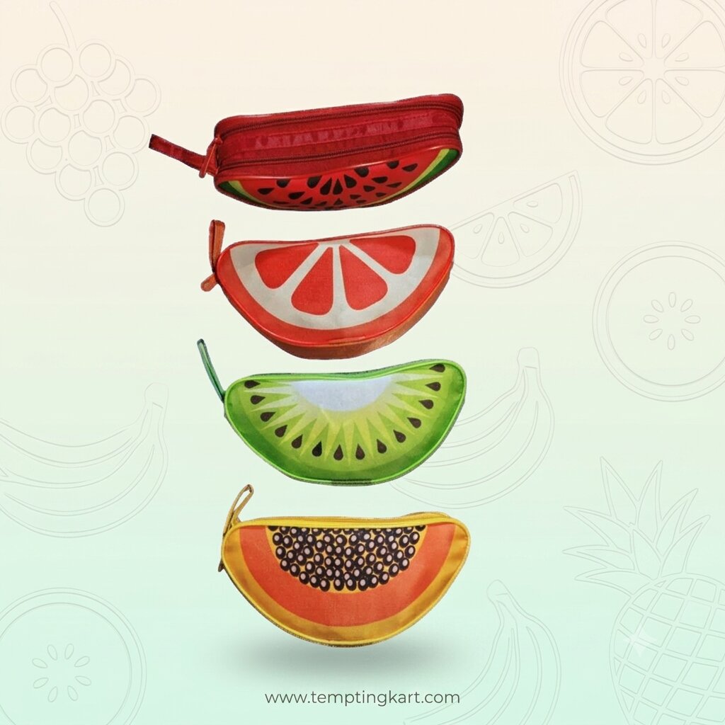 Pencil Pouches | Fruit-Shape School Pencil Pouch for Kids