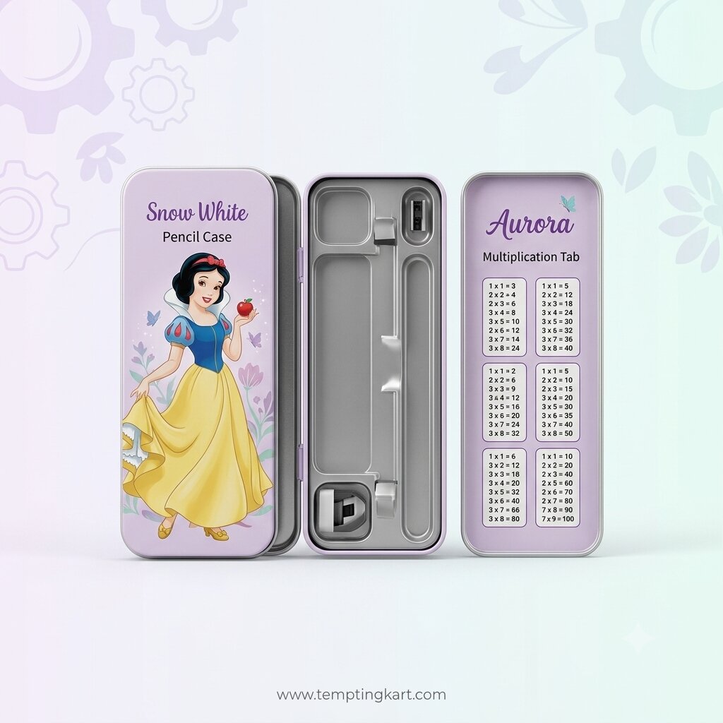 Pencil box for kids | Metal Geometry box for girls and boys