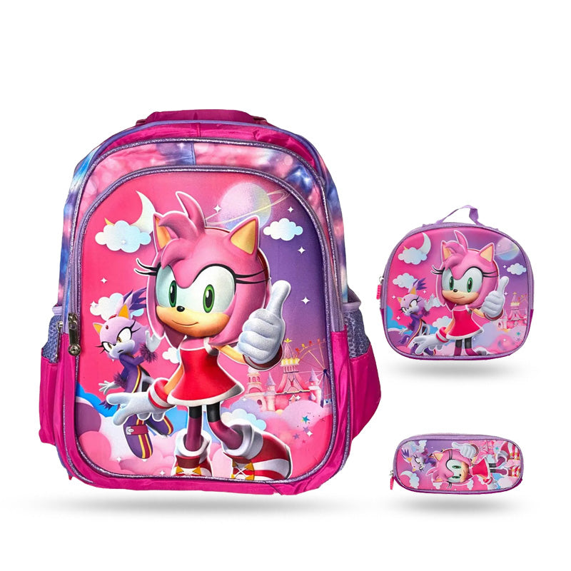 Cute Kids School Backpack | Pink Cartoon Bag for Girls