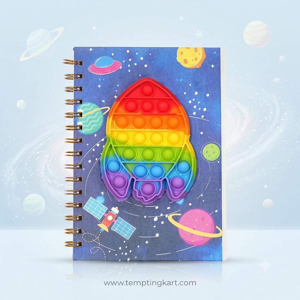 Pop Notebook for Kids | Spiral Notebook | Popit Diary