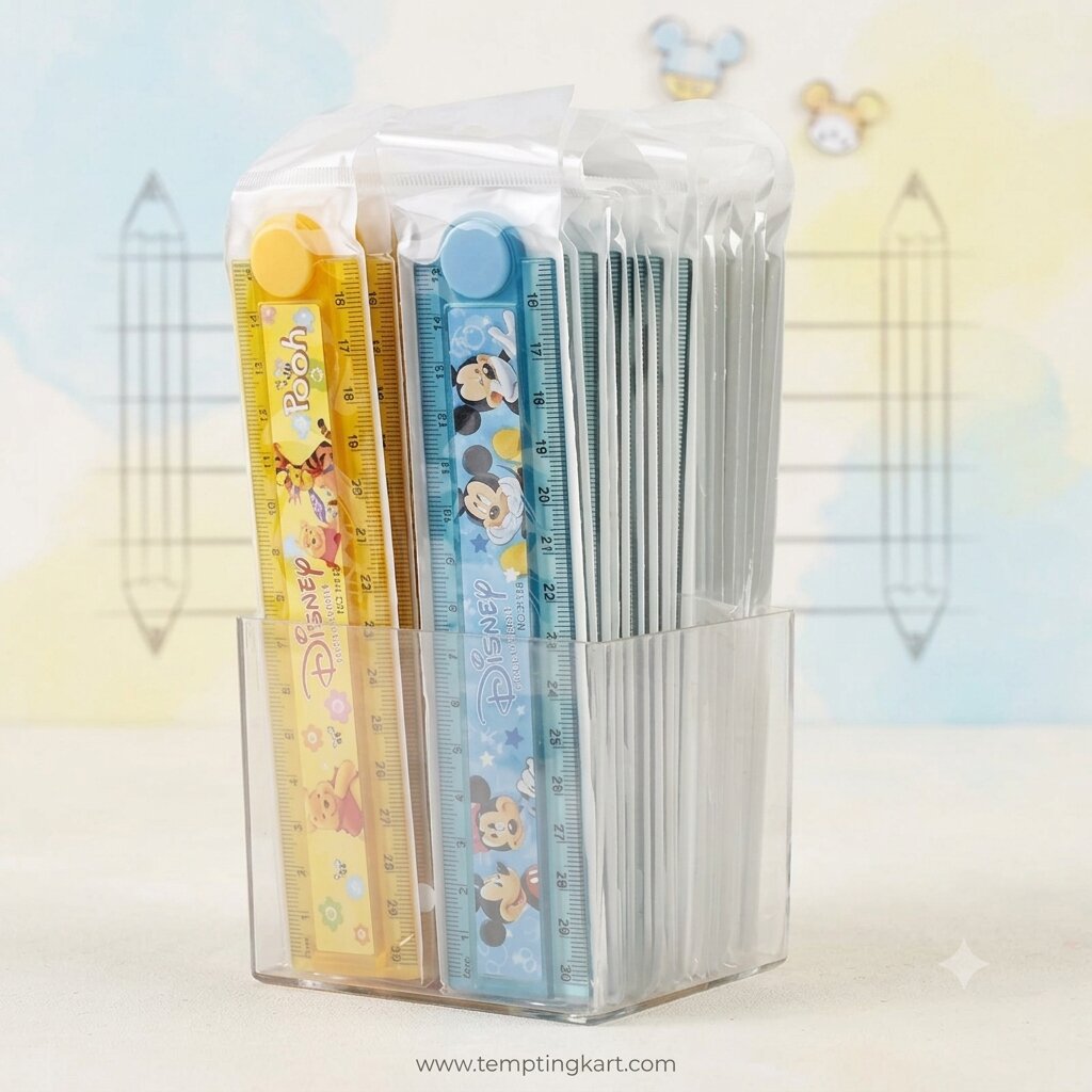 Rulers | Colorful Foldable Cartoon Rulers for School Kids