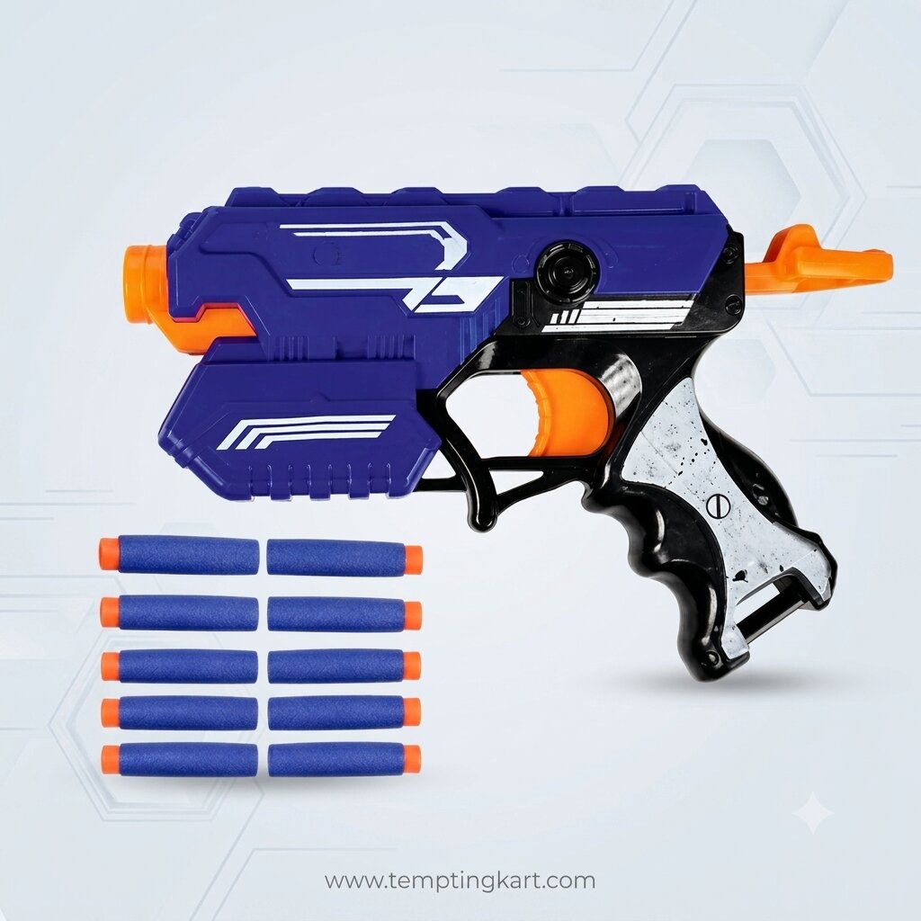 Sharp Soft Shooter Toy Gun for Kids – Safe Foam Dart Blaster Pistol with Soft Bullets | Indoor & Outdoor Action Toy