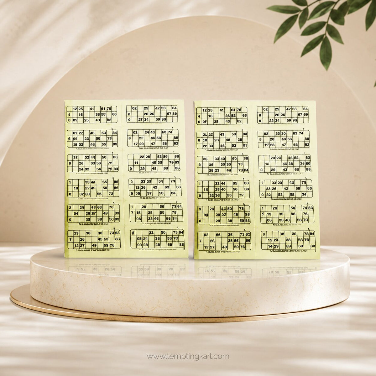 Sport Book Lotto Board Game | Classic Lotto Number Matching Family Game | Housie Book