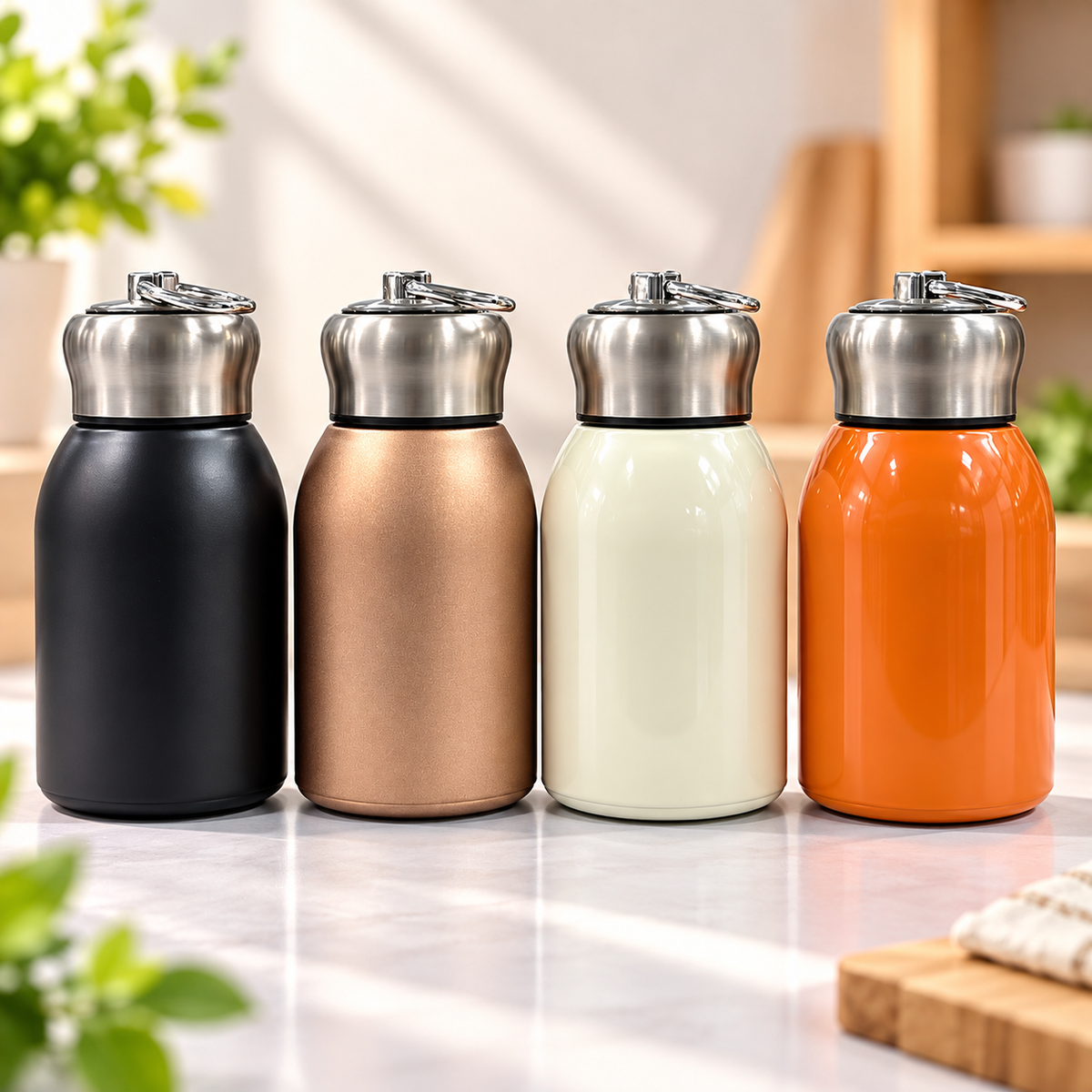 Stainless Steel Water Bottle 300ml | Reusable Bottle for Kids & Adults