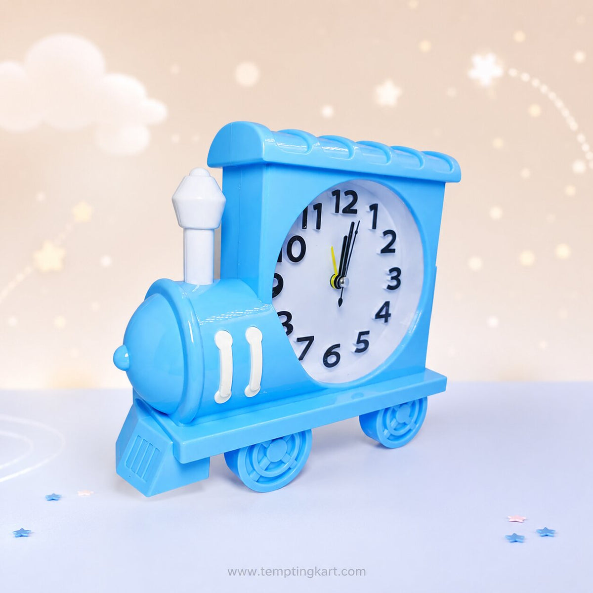 Train Rectangular Alarm Clock for Kids & Students