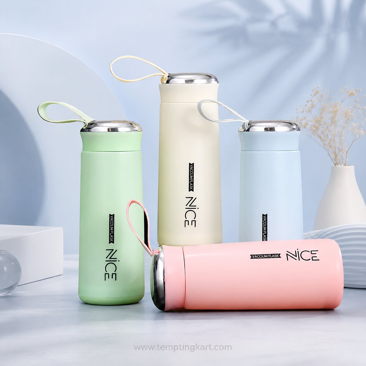 Water Bottle | 400ml Glass Water Bottle with Silicone Protective Cover (Pack of 1)
