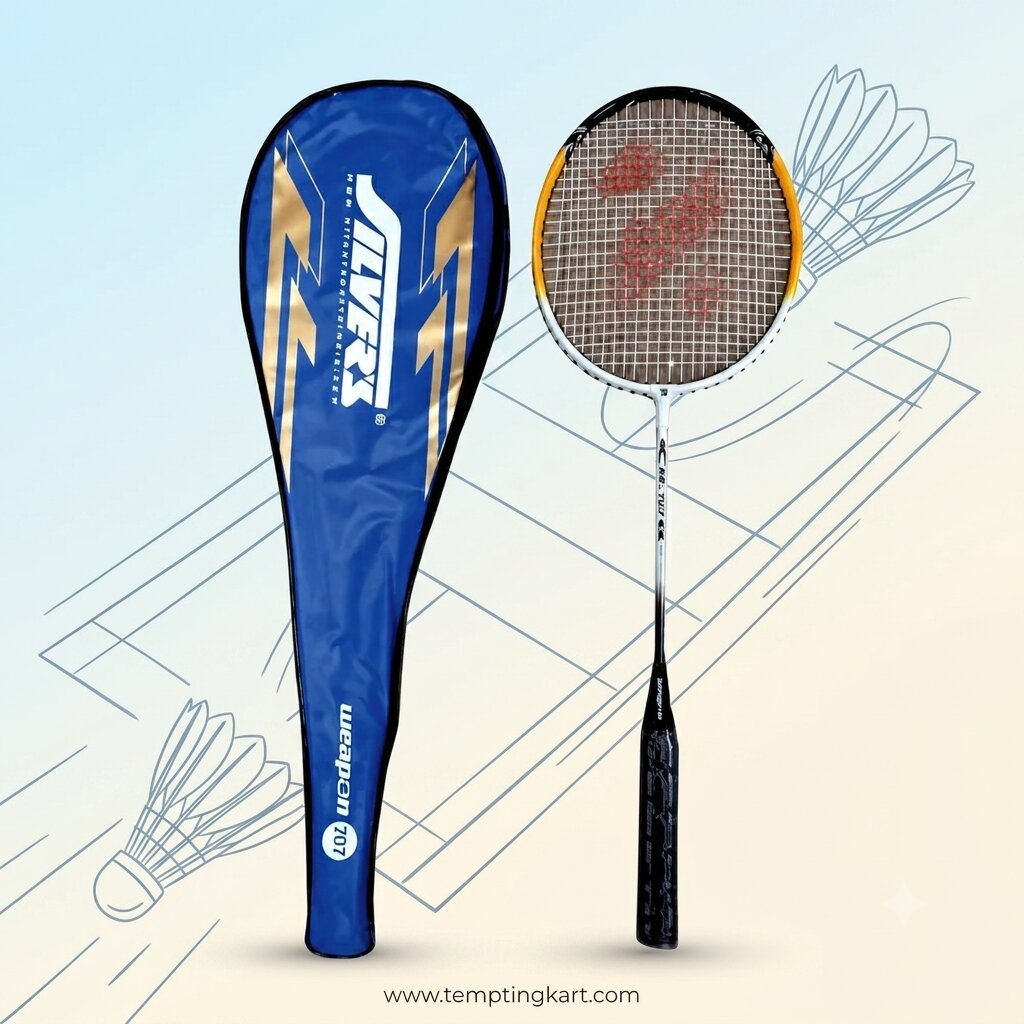 Weapon Badminton Racket with Full Cover | Lightweight Training & Recreational Shuttle Racket