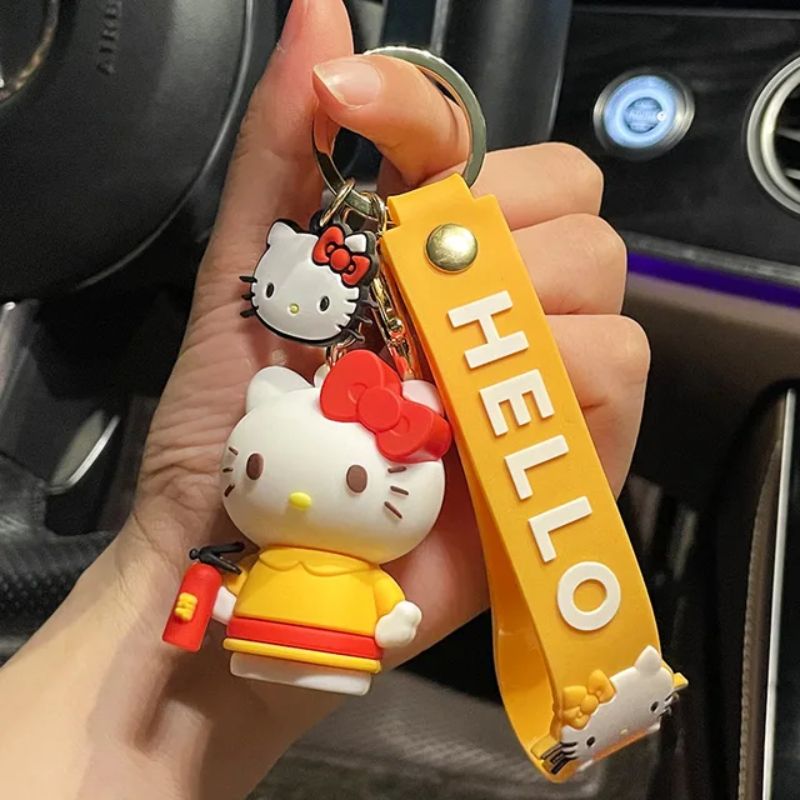 Famous Kitty Rubber Silicone Keychain – Bag & Car Charm