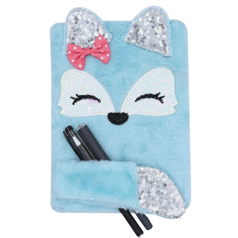 Lovely Animals Plush Notebook – A5, 160 Pages