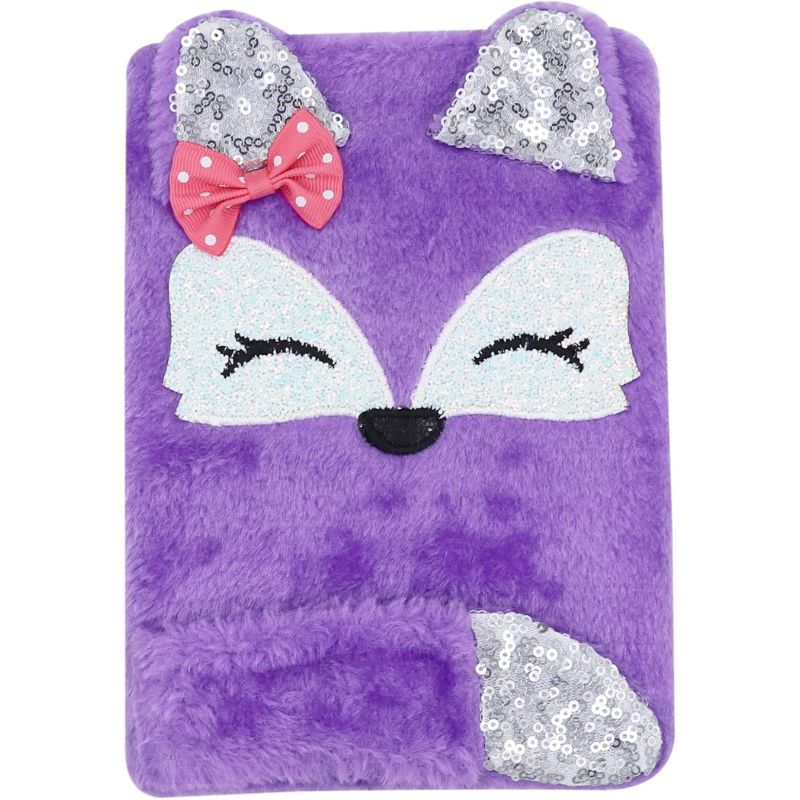 Lovely Animals Plush Notebook – A5, 160 Pages