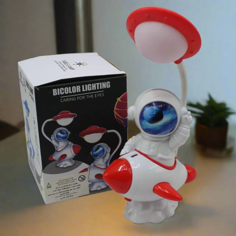 Astronaut Theme Rechargeable Desk Lamp – Kids & Students