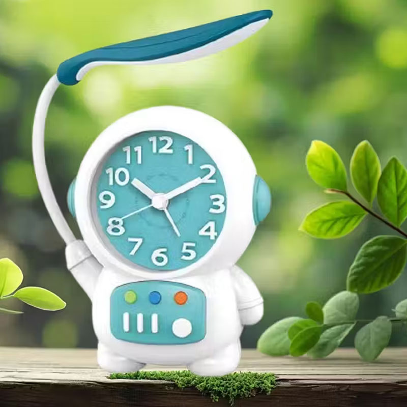 Astronaut Alarm Clock with Table Lamp – Home Decor & Kids Study Light