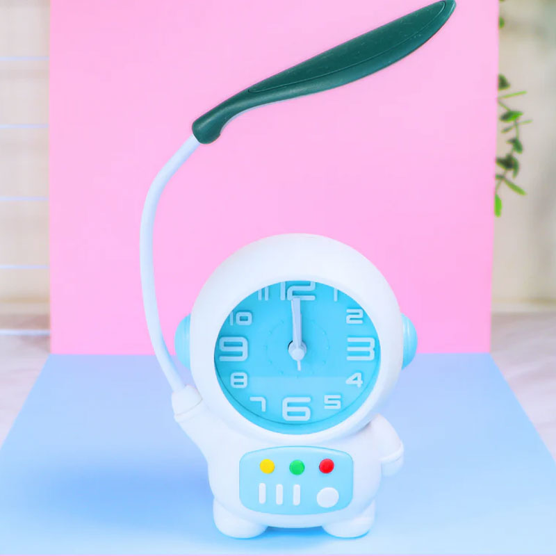 Astronaut Alarm Clock with Table Lamp – Home Decor & Kids Study Light