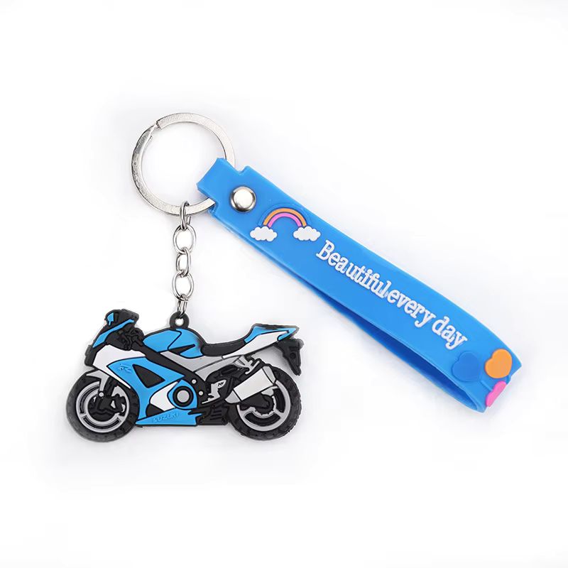 Bike Rubber Keychain