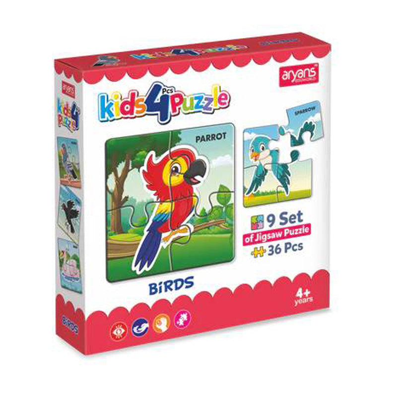 Kids 4 Pcs Puzzle Set | Educational Puzzles for Kids (Age 4+)