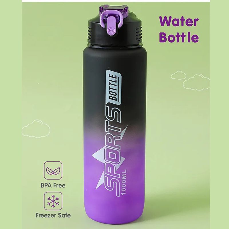 Black Purple Outdoor Bottle