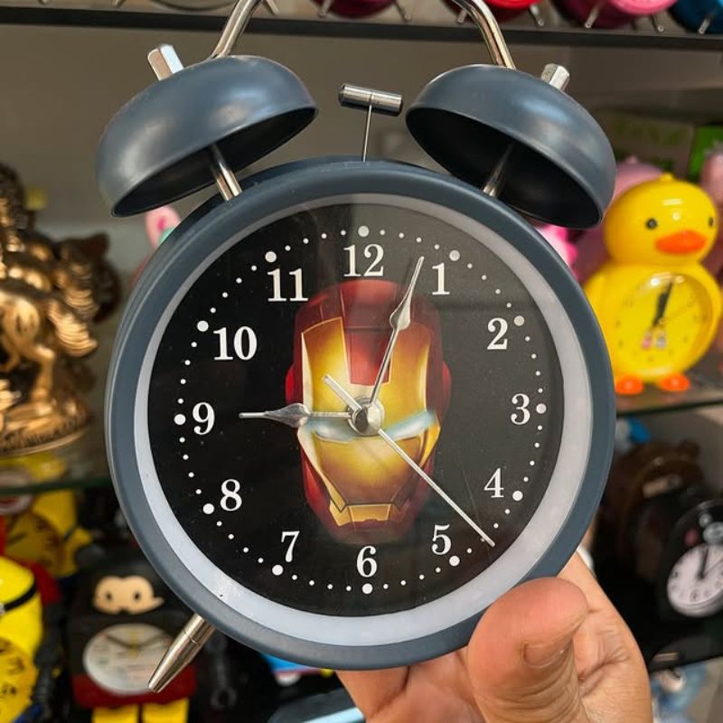 MULTI Twin Bell Analog Alarm Clock – Loud Twin Bell Retro Clock for Heavy Sleepers