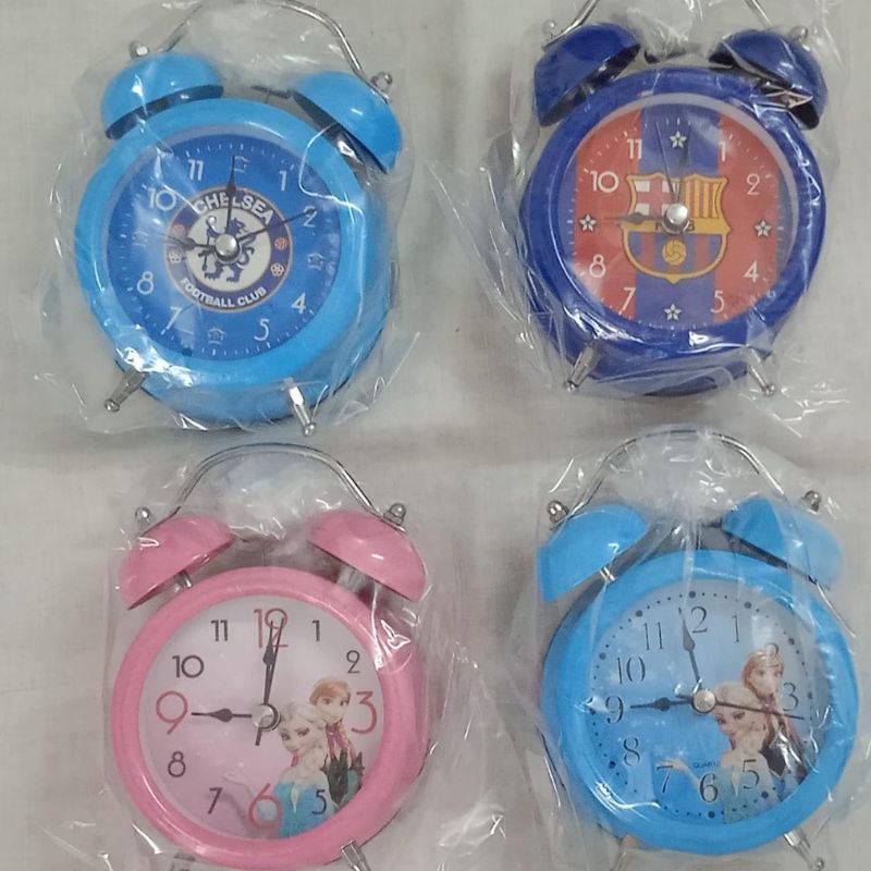 Clock With Twin Bells