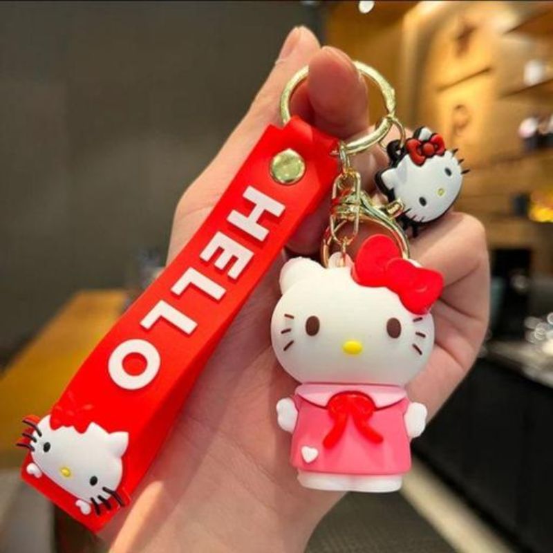 Famous Kitty Rubber Silicone Keychain – Bag & Car Charm