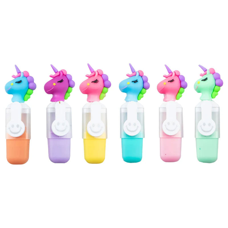 Colorful Highlighters Pens Unicorn Theme