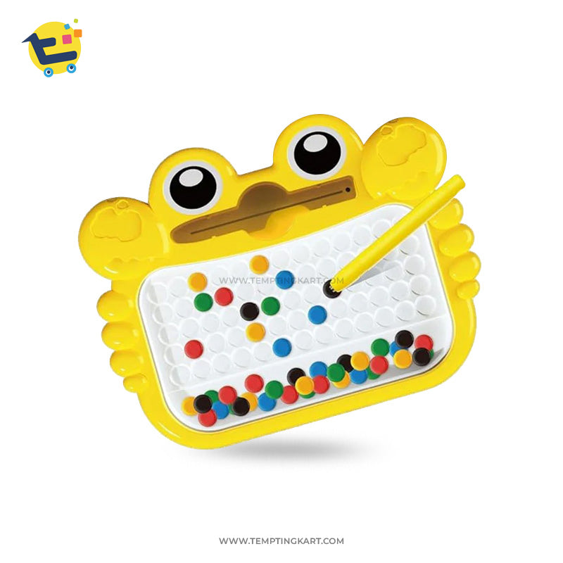 Colorful Magnetic Dot Board Toy With Beads And Pen