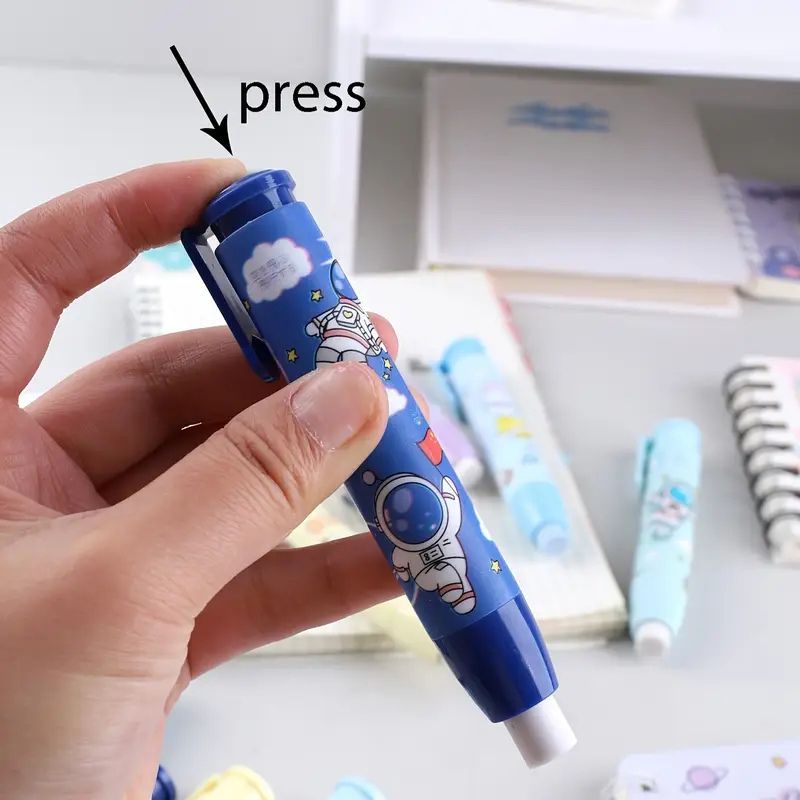Colorful Retractable Rubber Eraser Stick Stationery