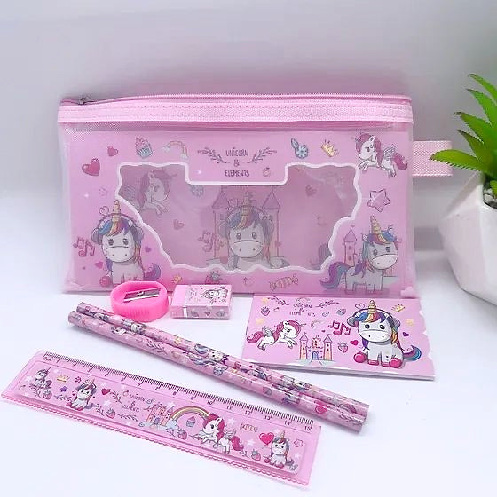 Colorful Unicorn Gift Set with Stationery