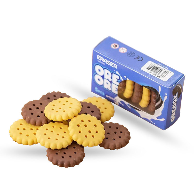 Cookies Shape Erasers For Kids Stationery