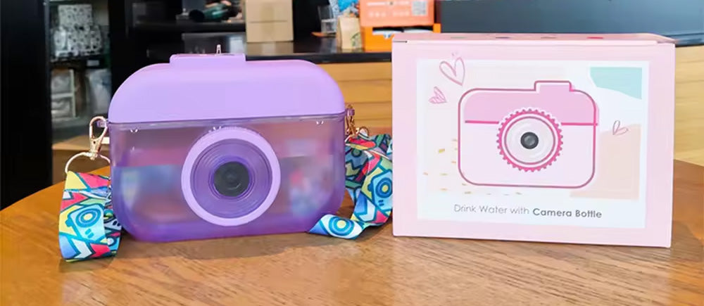 Creative Camera Water Bottle for School Kids