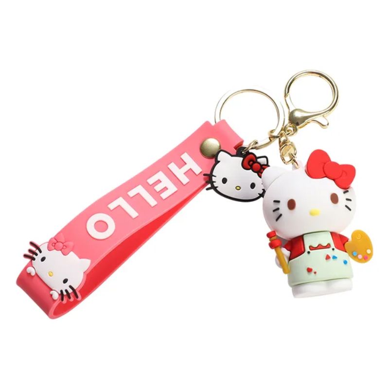 Famous Kitty Rubber Silicone Keychain – Bag & Car Charm