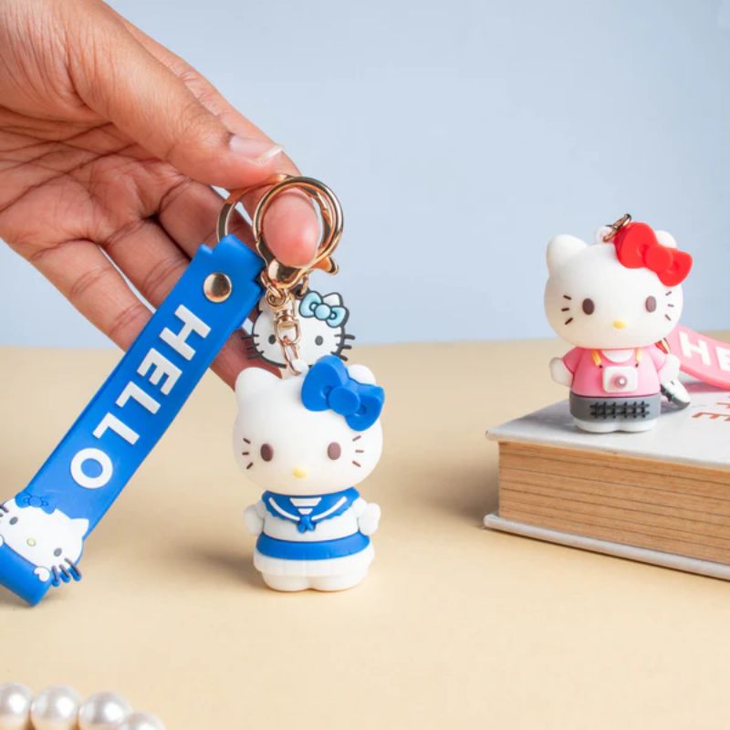 Famous Kitty Rubber Silicone Keychain – Bag & Car Charm