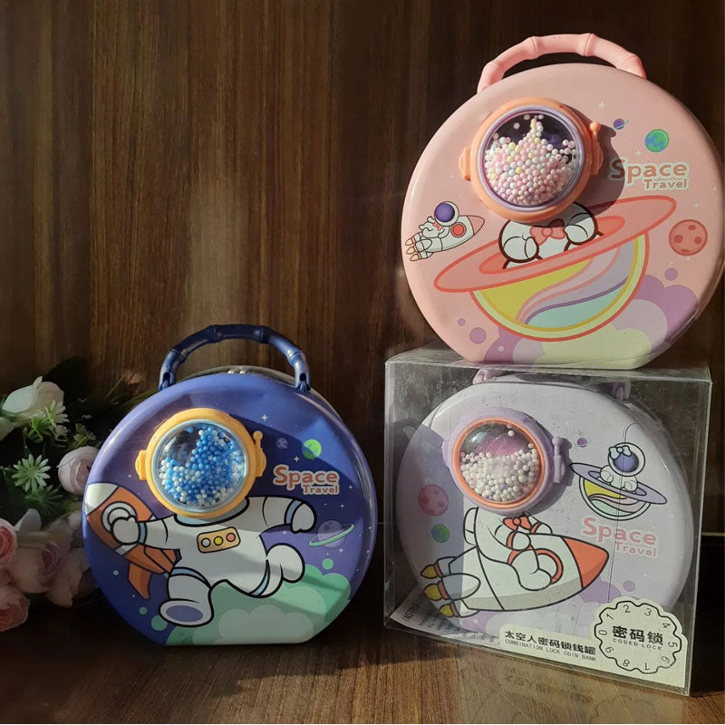 Cute Space Coin Bank For Kids