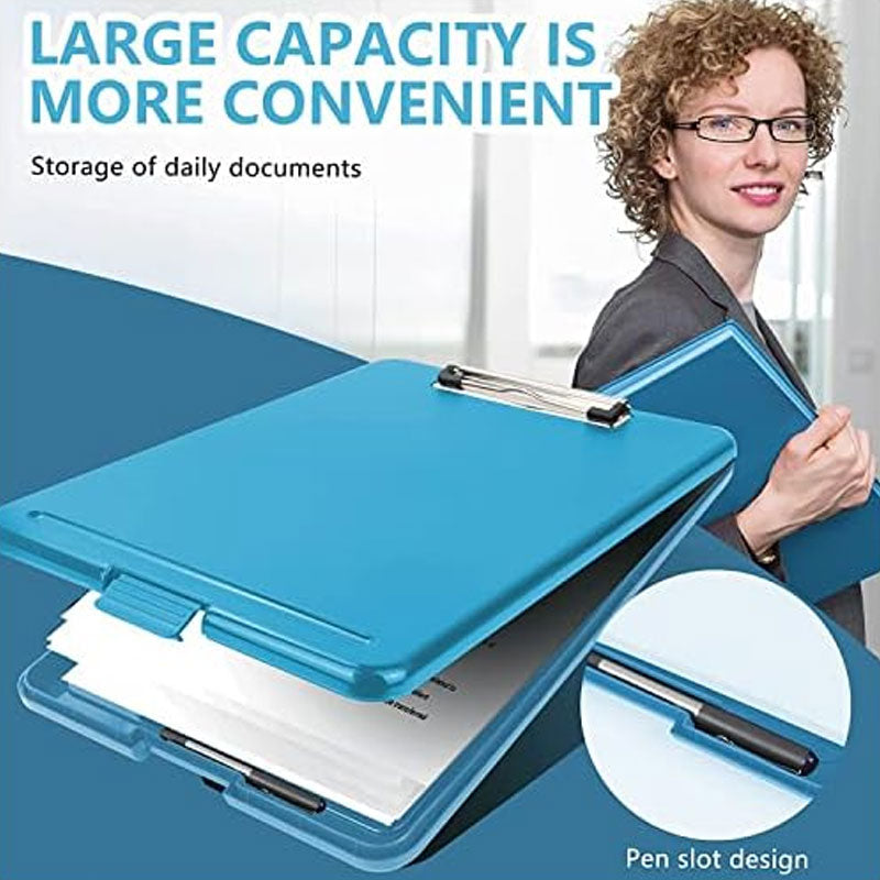 Durable Plastic Clipboard with Organizer